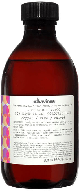 Davines Alchemic Copper, szampon do włosów miedzianych, 280 ml
