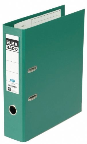 Elba Rado Plast segregator, format A4, z PCW, zielony 10497GN