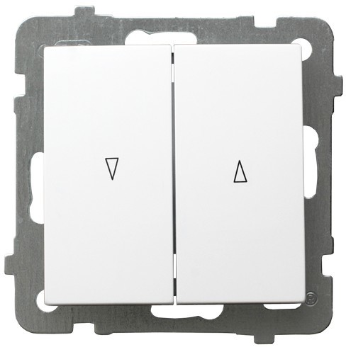 Ospel Łącznik żaluzjowy z blokadą mechaniczną Biały - ŁP-7GB/m/00 As