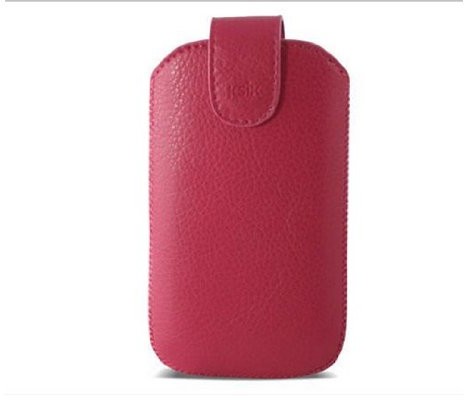 Ksix B9000FU84VIRI5 Viena Pouch pokrowiec na telefon komórkowy do Apple iPhone 5 duży HL różowy/różowy B9000FU84VIRI5