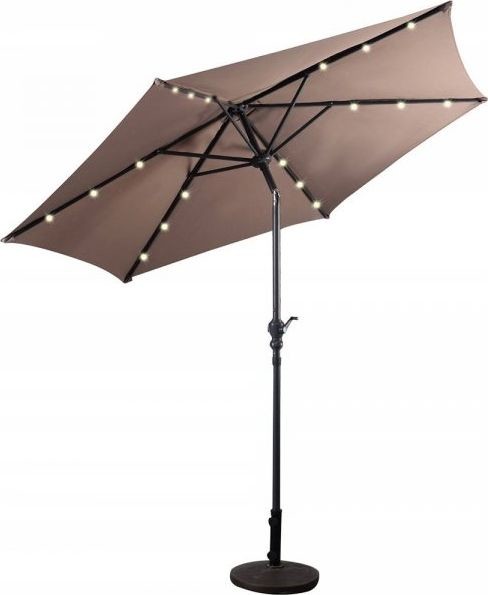 Costway Parasol ogrodowy z diodami solarnymi led 270 cm OP70736CF