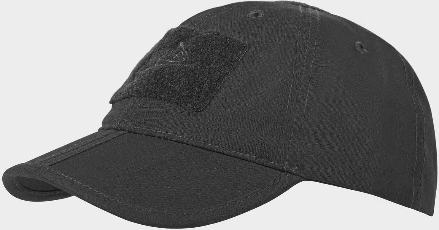 Helikon tex Czapka Baseball folding PolyCotton Ripstop Czarna (CZ-BBF-PR-01)