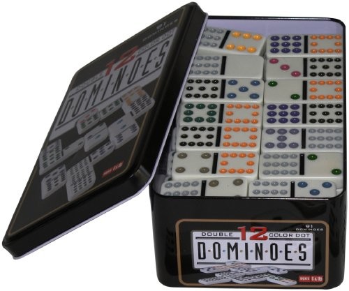 Weible Spiele weiblespiele 250103  Domino podwójne 12 W metalowej puszce