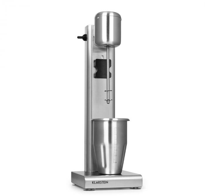 Klarstein Klarstein Kraftpaket Pro, mikser do shakeów mlecznych i proteinowych, 80 W, stal szlachetna, srebrny TK56-Kraftpaket-1
