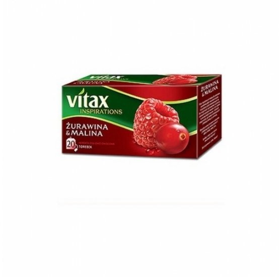 Vitax Herbata ekspresowa żurawina i malina 20szt. SP.276.013/4
