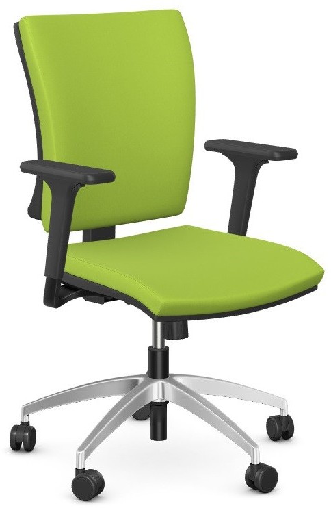 Intarseating Krzesło biurowe GOBLIN niskie oparcie, podstawa aluminiowa KA-GOBLIN-B-221-01