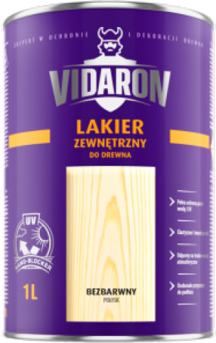 Śnieżka VIDARON LAKIER ZEWNĘTRZNY SATYNOWY POŁYSK 1L