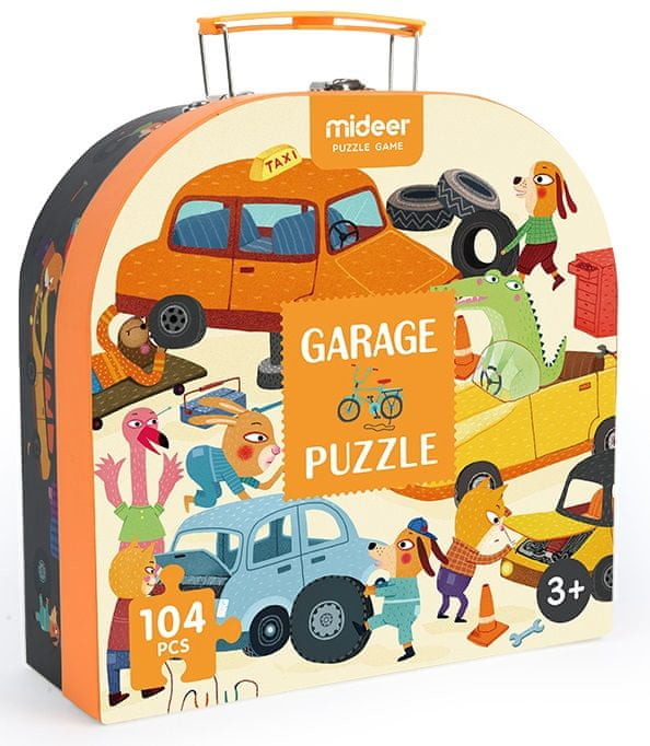 Mideer Mideer puzzle Mój garaż pudełko prezentowe # z wartością produktów powyżej 89zł!