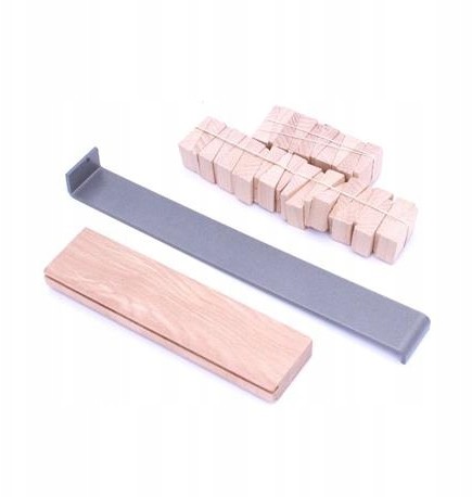 Zestaw montażowy do podłóg paneli, kliny drewniane