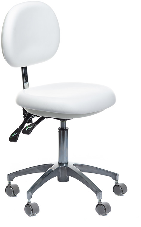 Beauty System Taboret medyczny z oparciem BD-Y941 Biały BSBD-Y941