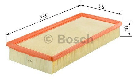 Bosch Wkład filtra powietrza, silnik, 1 457 432 180 1457432180