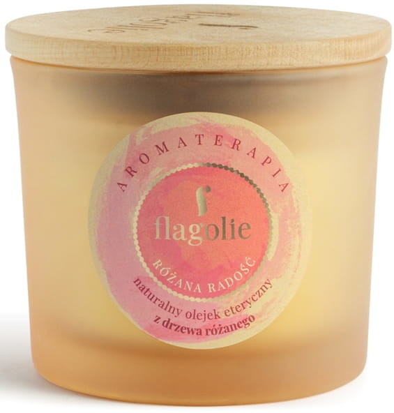 Flagolie Świeca Sojowa do Aromaterapii - Różana Radość - 170g 778