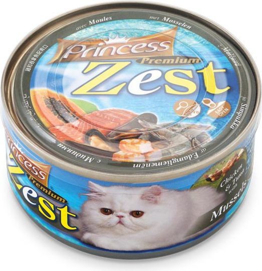 Princess KOT pusz ZEST 170g MUSSELS KURA TUŃCZYK