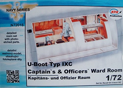 CMK n72016  model akcesoria u-Boot Typ IX Captain's i Officers wardro