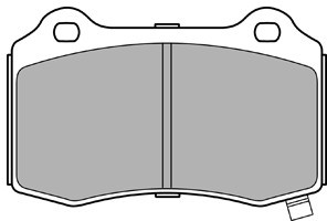 DELPHI Zestaw klocków hamulcowych, hamulce tarczowe LP3281