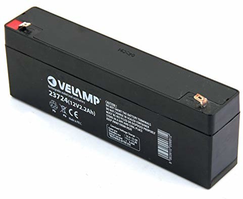 Velamp Velamp 23724 akumulator ołowiowy do ponownego ładowania 12 V, 2,2 Ah. Idealny do USV, systemów alarmowych ataków Faston 23724