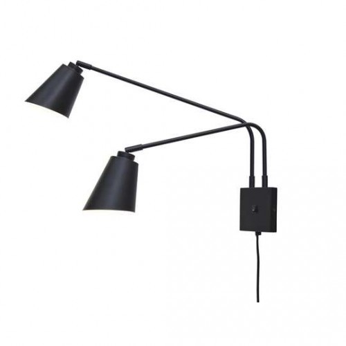 BM Housing ' Lampa ścienna Bremen dwuramienna czarna It''s About Romi BREMEN/W2/B'