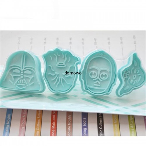 PLASTIKOWE FOREMKI WYKRAWACZE 4 szt STAR WARS