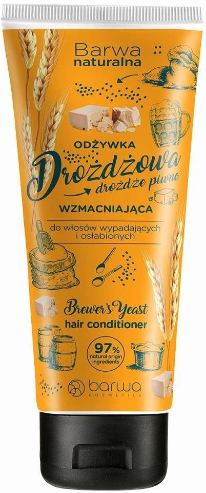 Barwa Naturalna wzmacniająca odżywka drożdżowa do włosów wypadających i osłabionych 200ml 105603-uniw