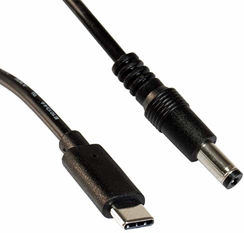 FeinTech Kabel adapterowy USB-C na DC wtyk 5,5 mm typ C do zasilania DUB05001