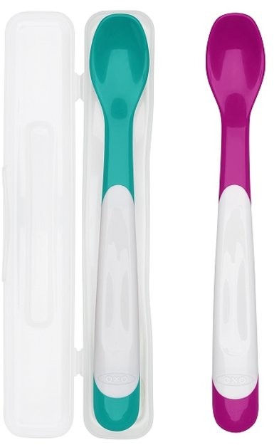 Oxo Zestaw Łyżeczek z Etui 6m+ Teal/Pink