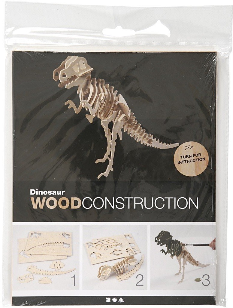 Creativ Company A S Puzzle 3D drewniane, tyranozaur