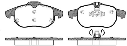 RoadHouse Zestaw klocków hamulcowych, hamulce tarczowe 2888.00