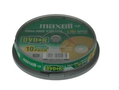 Maxell płyta DVD+R 4,7 16x 10 275632.40