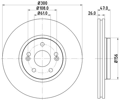 HELLA PAGID Tarcza hamulcowa PAGID 8DD355109-301