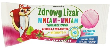 Santini Zdrowy Lizak Mniam Mniam Na Gardło 6g 5904730732147