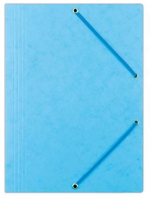 Donau Teczka z gumką preszpan, A4, 390gsm, 3-skrz., jasnoniebieska 8643080-21PL