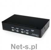 StarTech com 4 PORT VGA USB KVM SWITCH com 4 Port VGA USB KVM Switch mit Hub 4-fach Professioneller VGA KVM Umschalter (SV431USB)