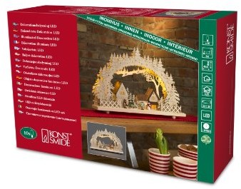 Konstsmide 2827  100 LED drewniany świecznik 