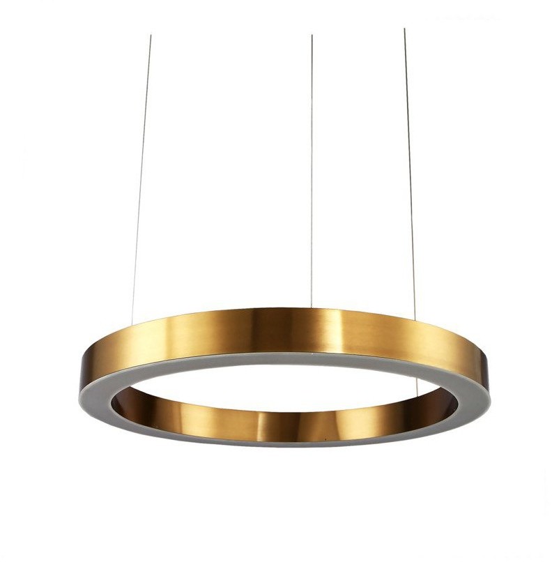 Step into design Lampa wisząca CIRCLE 40 ledowa 40 cm mosiądz 5907614656188