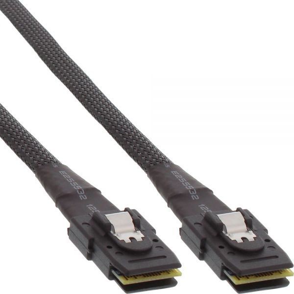 InLine Mini-SAS 36 Pin SFF-8087 - Mini-SAS 36 Pin SFF-80870.5 m - 27624