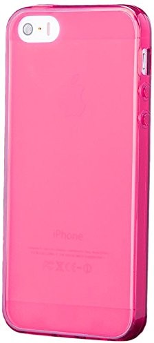 iCues icues TPU Cover  mat Pink  100% przezroczysty + folia ochronna na wyświetlacz APPLE IPHONE 5/5S/SE 4250786218694