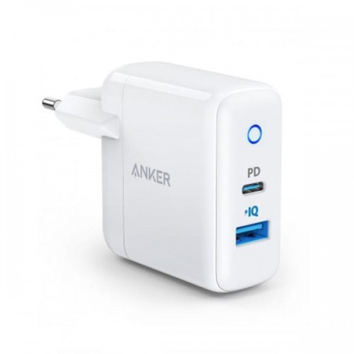Anker Ładowarka PowerPort PD+2 18W USB-C + 15W USB-A Biała A2626LD1