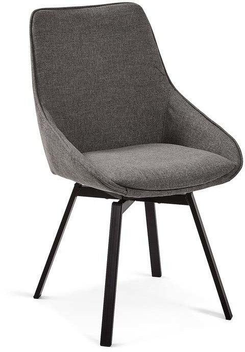 LA FORMA Krzesło Haston Dark Grey Cc1154pk15 86,0x50,0x59,0/Krzesło