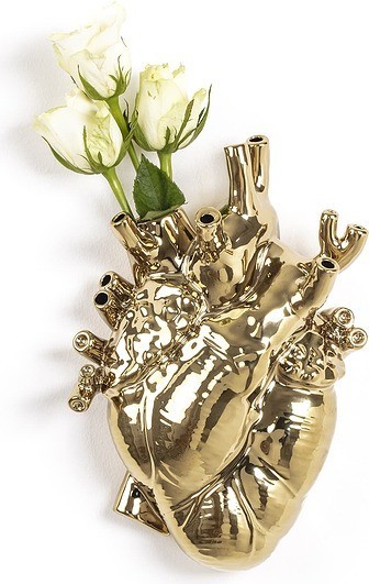 Seletti Wazon Love in Bloom Złoty 09921