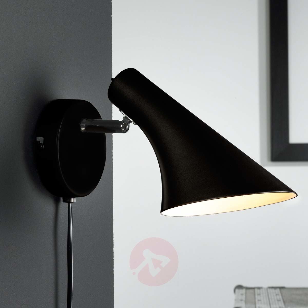 Nordlux Nowoczesna regulowana lampa ścienna Liam czarna