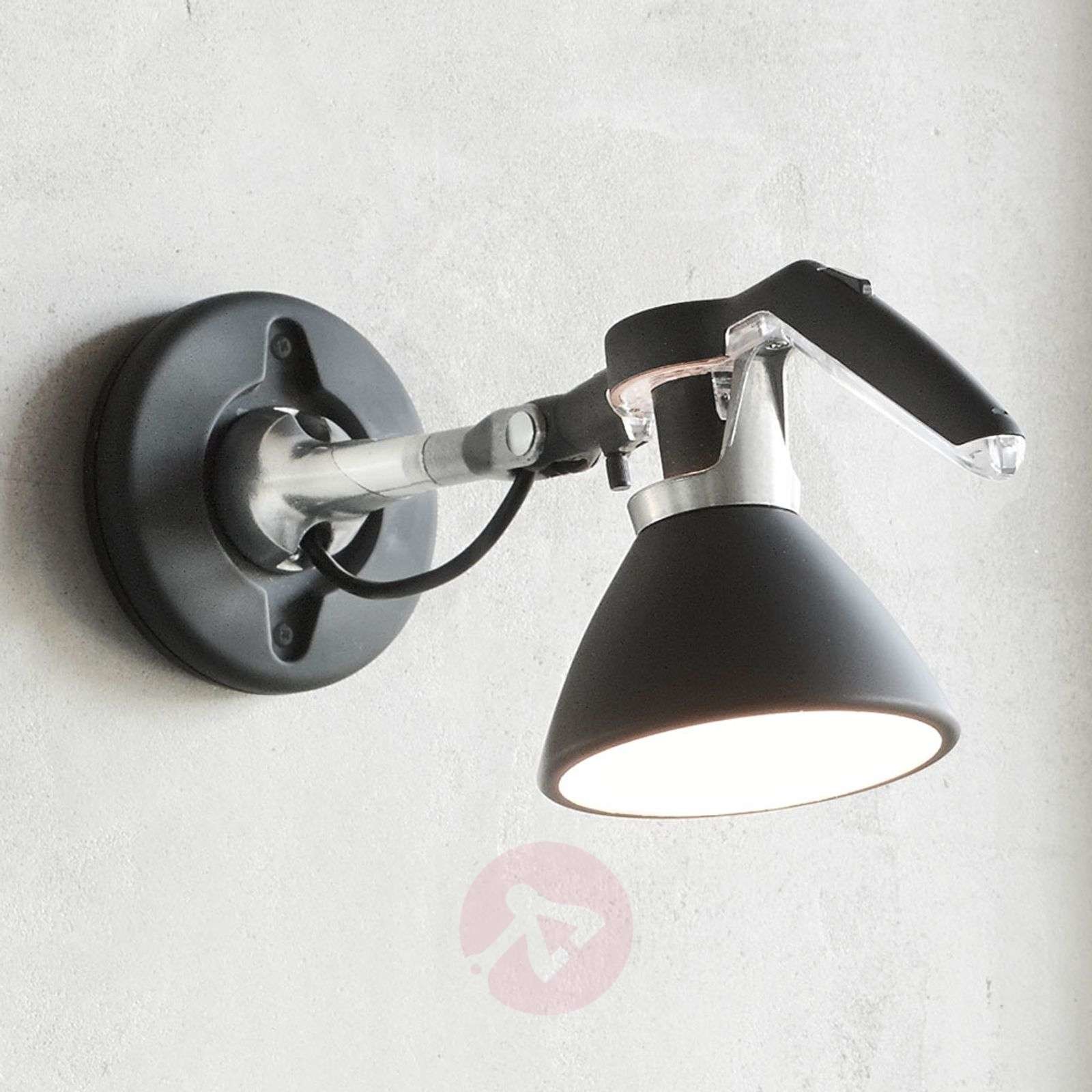 Luceplan Fortebraccio spot ścienny 11 cm, czarny