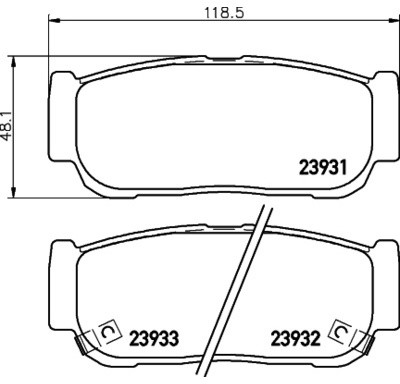 HELLA PAGID - Pagid GmbH) PAGID - Pagid GmbH) 8DB 355 020-221 8DB 355 020-221
