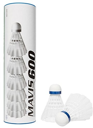 Yonex Mavis 600 piłki sprężynowy biały/niebieski, piłeczki, piłeczki z tworzywa sztucznego, badmintona Badminton ball, lotka do badmintona 251M600