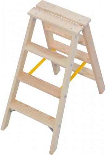 Krause STABILO drabina drewniana dwustronna ze stopniami 2x4 818218