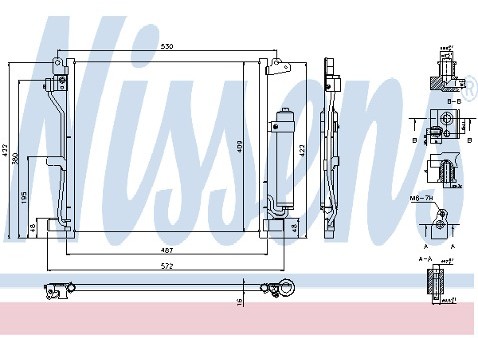 NISSENS Skraplacz, klimatyzacja 940337