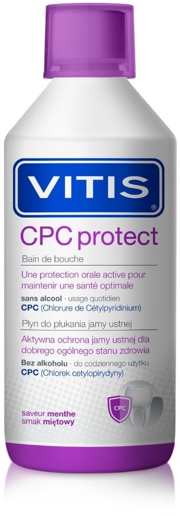 Фото - Зубна паста / ополіскувач VITIS CPC Protect - ochronny płyn do płukania jamy ustnej 500 ml 