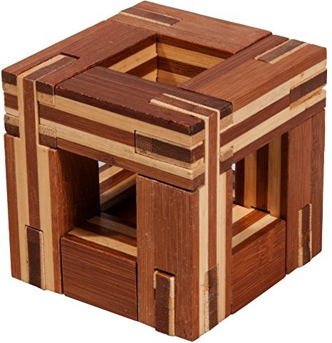 Fridolin 17497 IQ-Test Puzzle Magic Frame Bambus Gedspiel Knobelspiel 17497