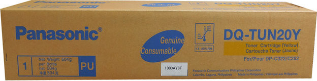 Panasonic Wyprzedaż Oryginał Toner DQ-TUN20Y do WORKiO DP-C-262 DP-C-322 | 20 000 str | yellow DQ-TUN20Y_wyp