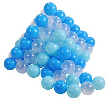 KNORRTOYS.COM Knorrtoys 56771 zabawka zestaw piłek  6 cm  100 Balls/Soft Blue/White Ball