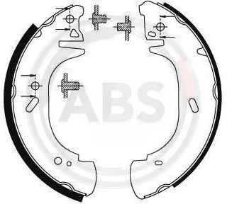 A.B.S. Szczki hamulcowe - komplet 8941